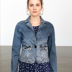 Vintage Stone Washed Pierre Cardin Jean Jacket